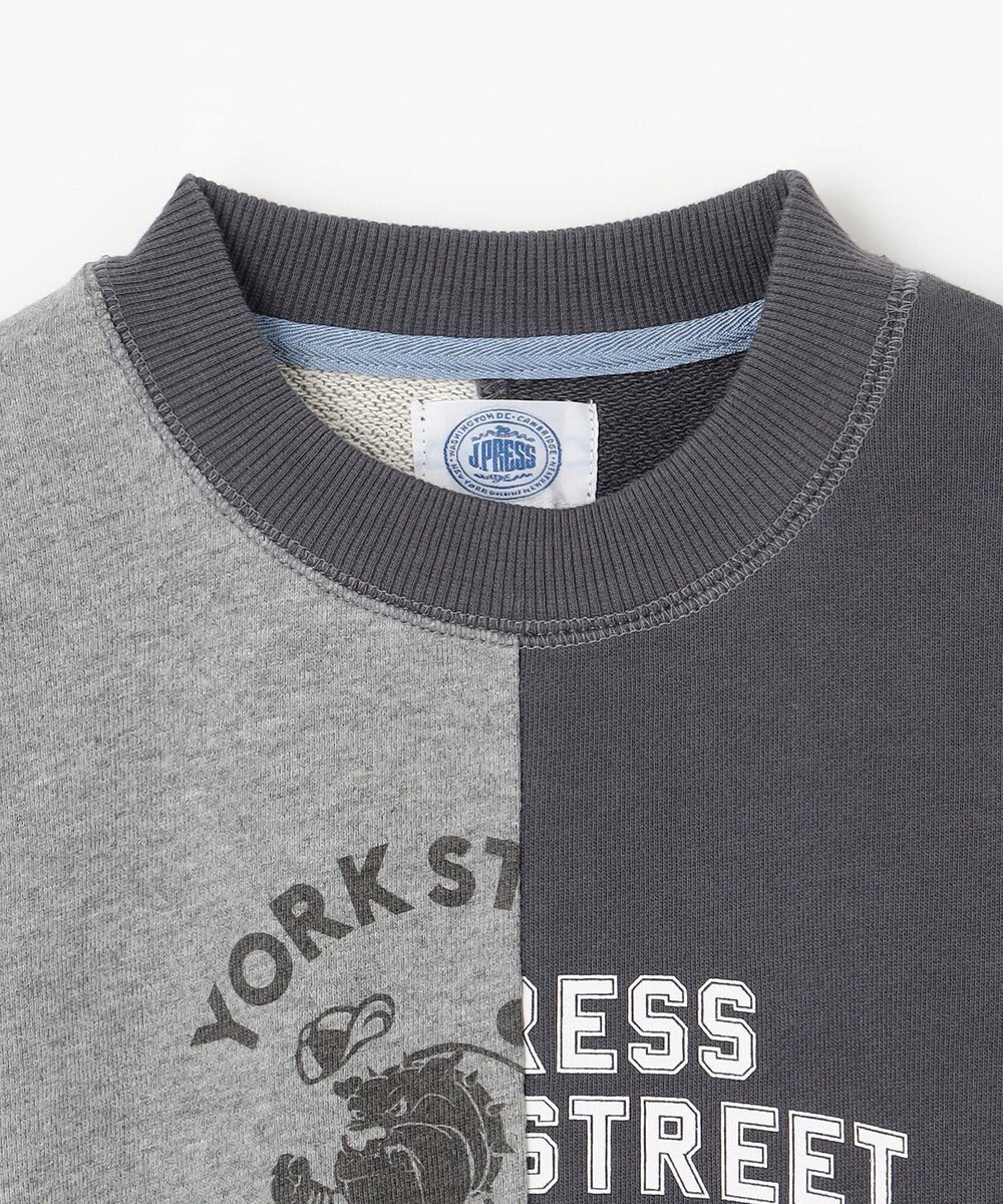 J.PRESS KIDS 【100-130cm】パッチワーク ブルプリント トレーナー 