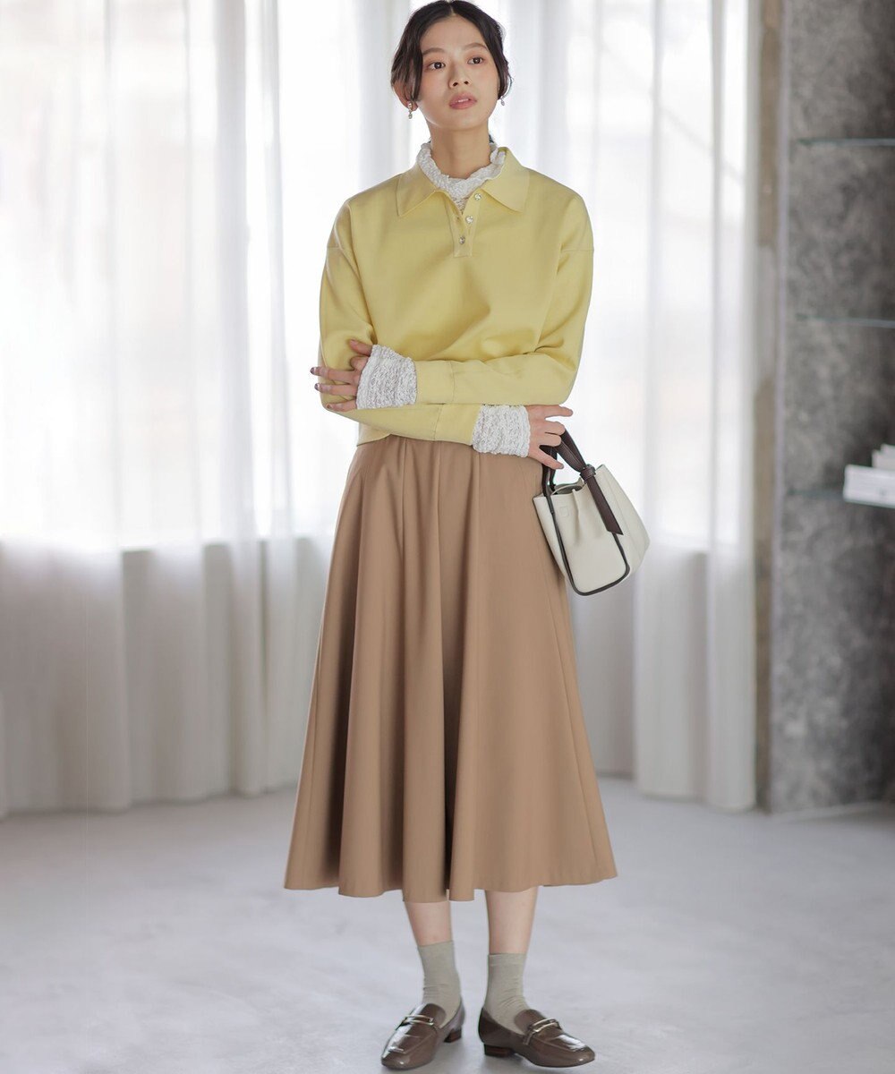 組曲 S 【ご好評につき追加販売 / 加藤ローサさん着用】ハンサムツイルフレア スカート 