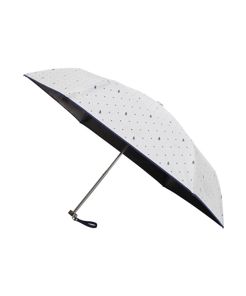 MOONBAT POLO RALPH LAUREN（ポロ ラルフローレン）晴雨兼用日傘 ドット 遮光率100% 遮熱 遮熱 UV 