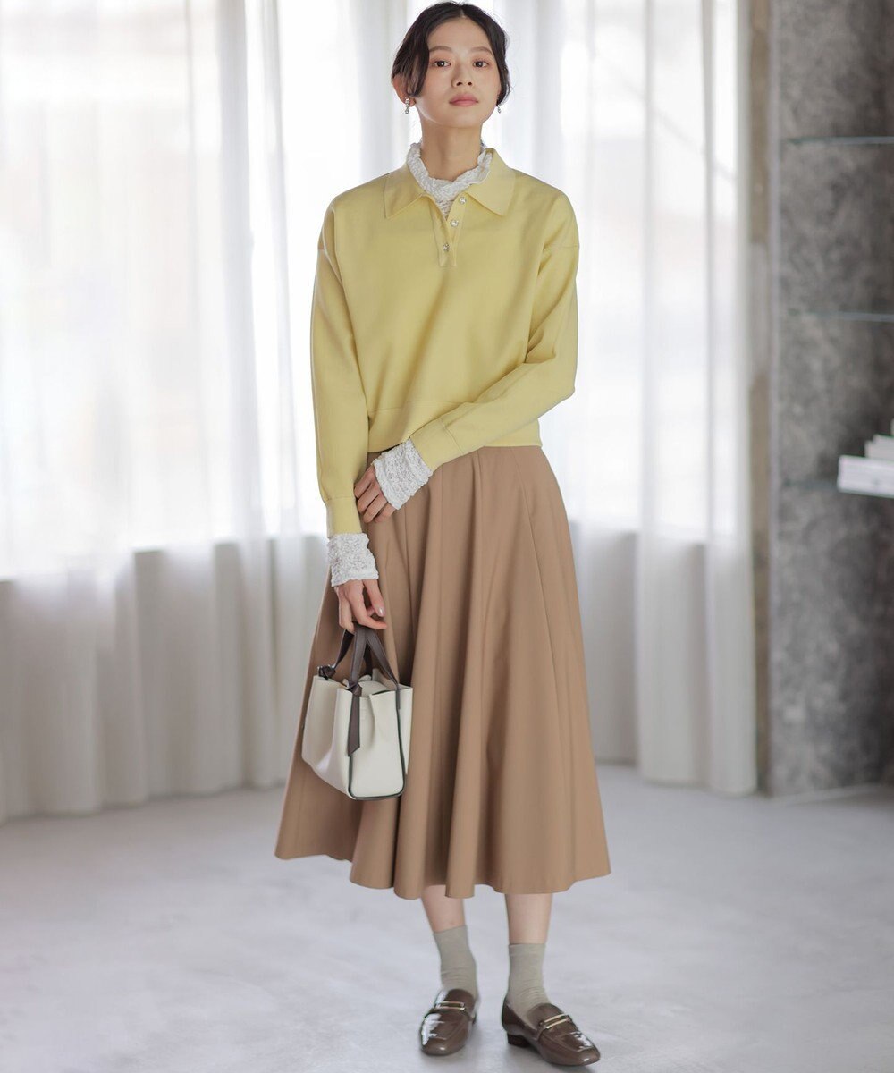 組曲 S 【ご好評につき追加販売 / 加藤ローサさん着用】ハンサムツイルフレア スカート 