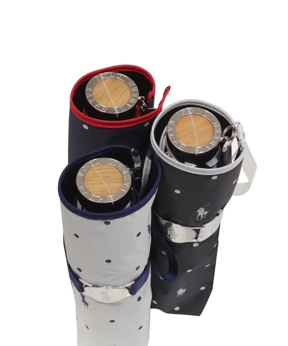 MOONBAT POLO RALPH LAUREN（ポロ ラルフローレン）晴雨兼用日傘 ドット 遮光率100% 遮熱 遮熱 UV 