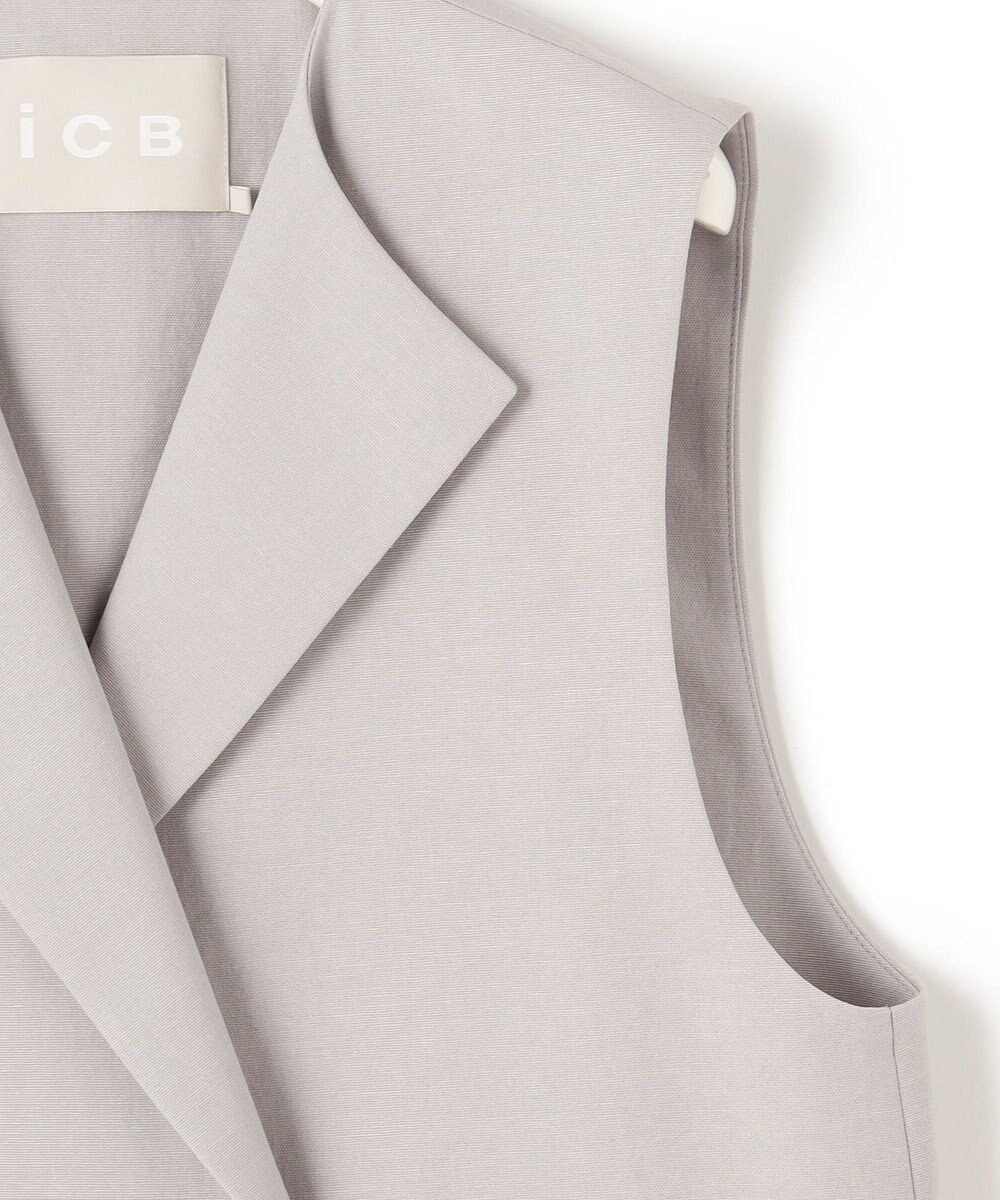 ICB L 【接触冷感・UVケア・撥水・洗える】 LooseWeave ノーカラージレ 