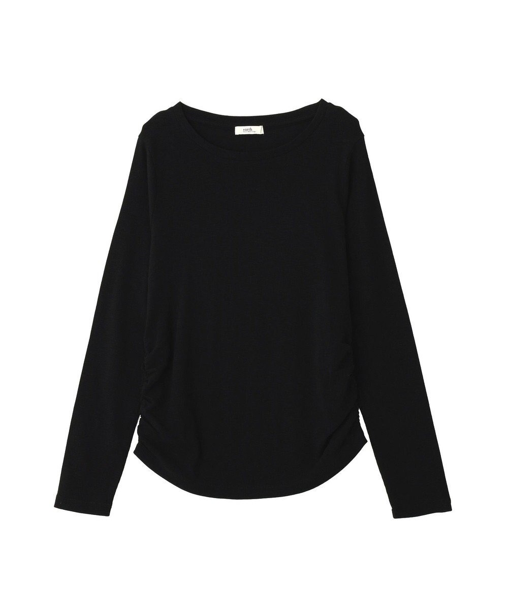 earth music&ecology サイドギャザープルオーバー 