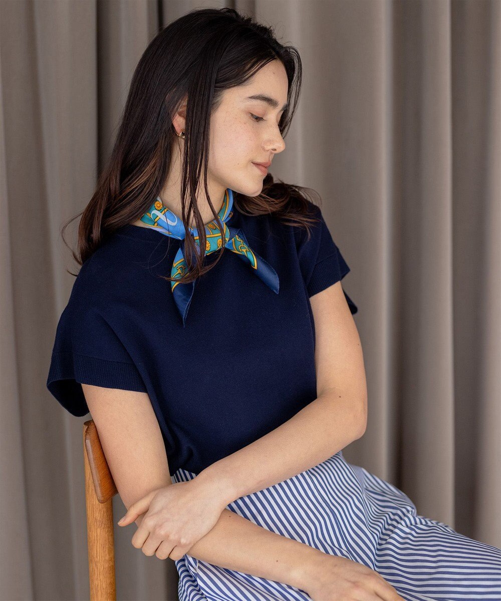 組曲 L 【洗える・型崩れしにくい】CHAI ニットTシャツ 