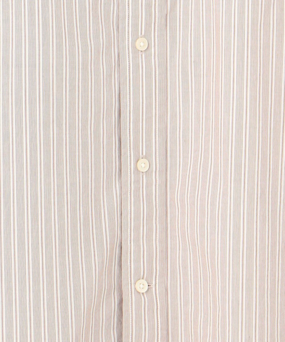 J.PRESS YORK STREET 【UNISEX】タイプライターストライプ バンドカラーシャツ 