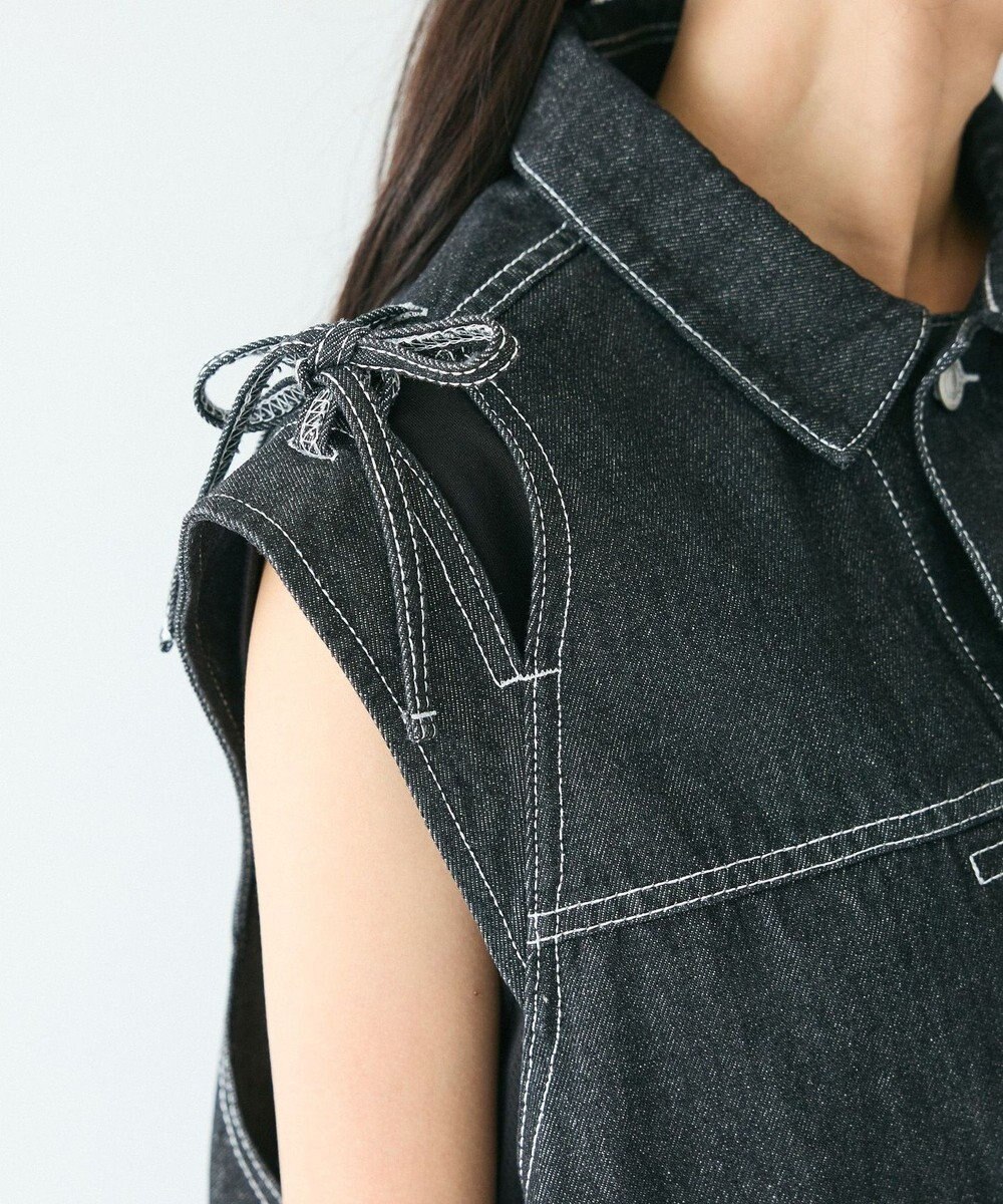 CRAFT STANDARD BOUTIQUE デニムリボンベスト 