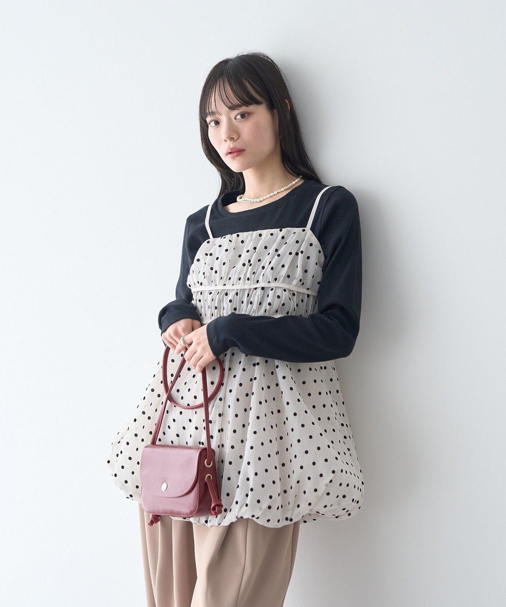 earth music&ecology サイドギャザープルオーバー 