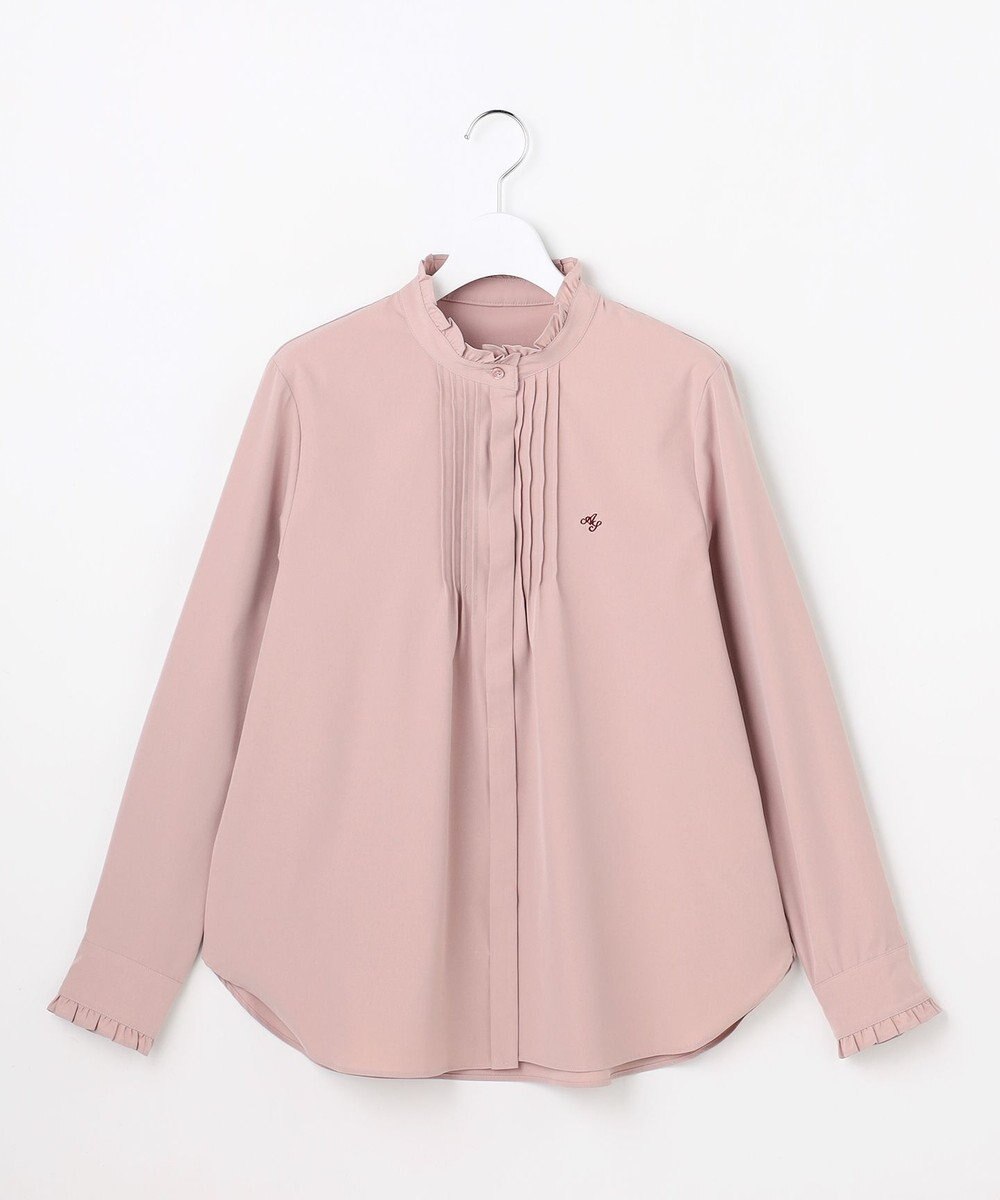 ANY SIS S ピンタックフリル シャツ 