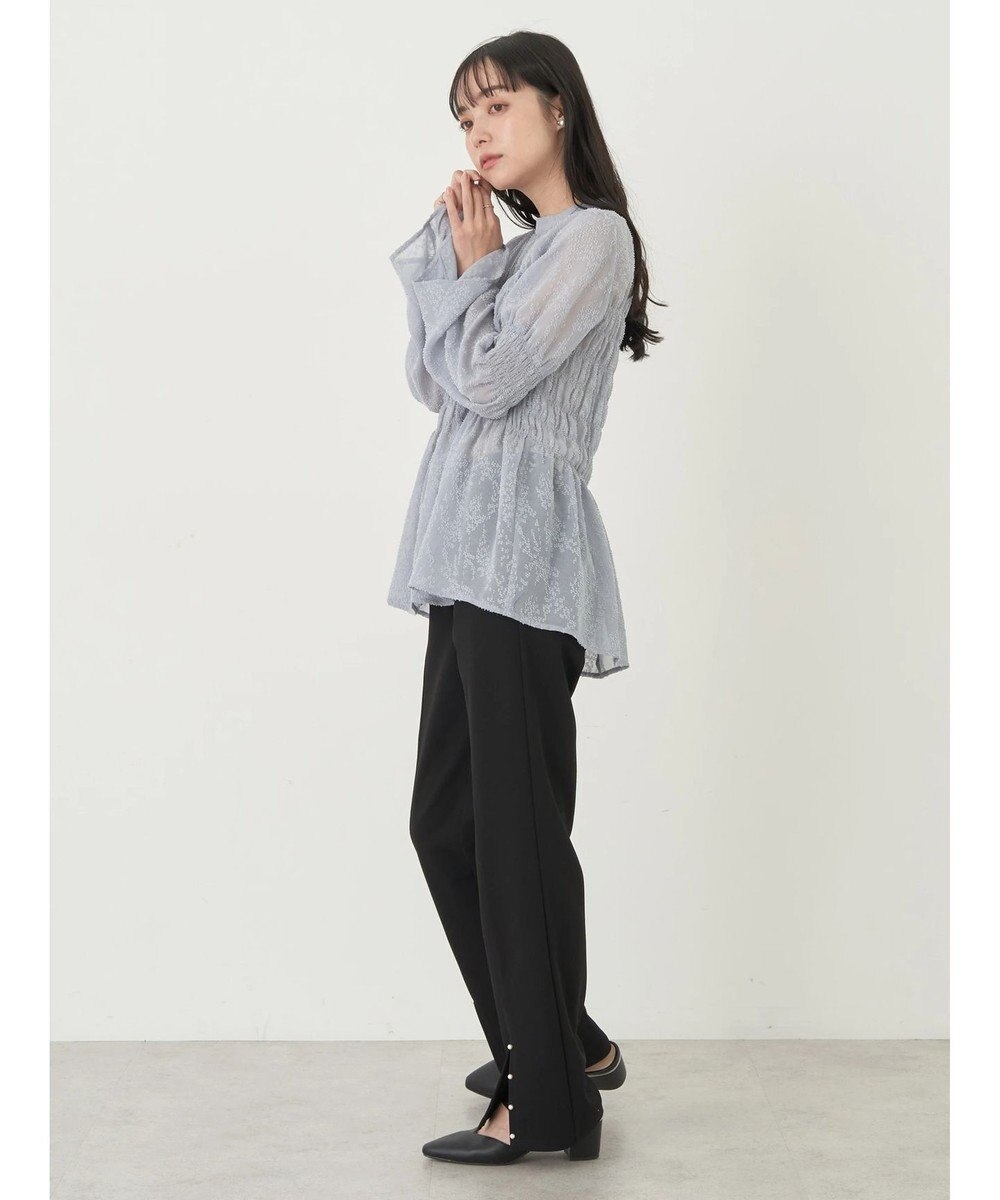 earth music&ecology ジャガードシャーリングプルオーバー 