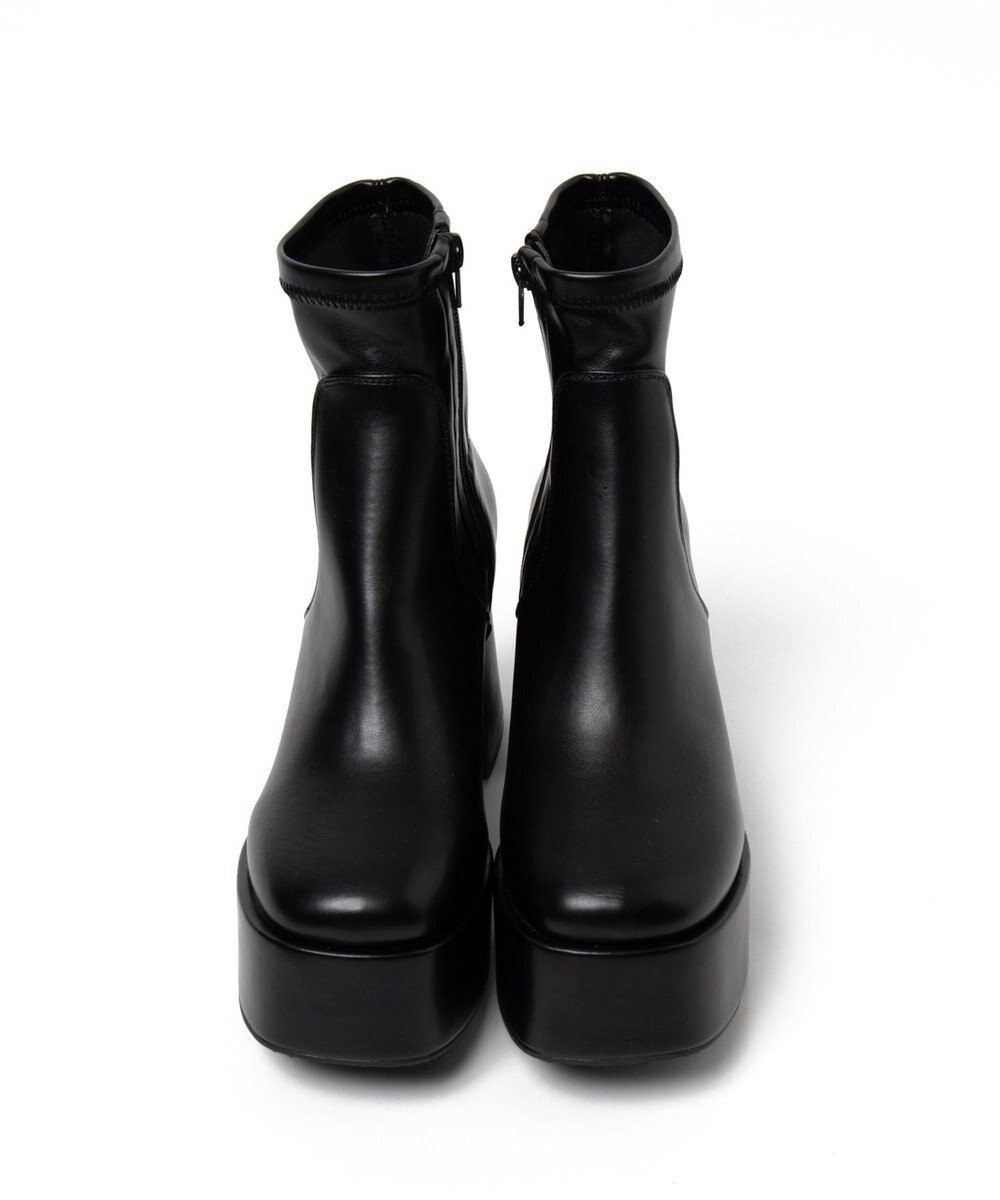 WEGO ストーム付きワイドヒールショートブーツ 