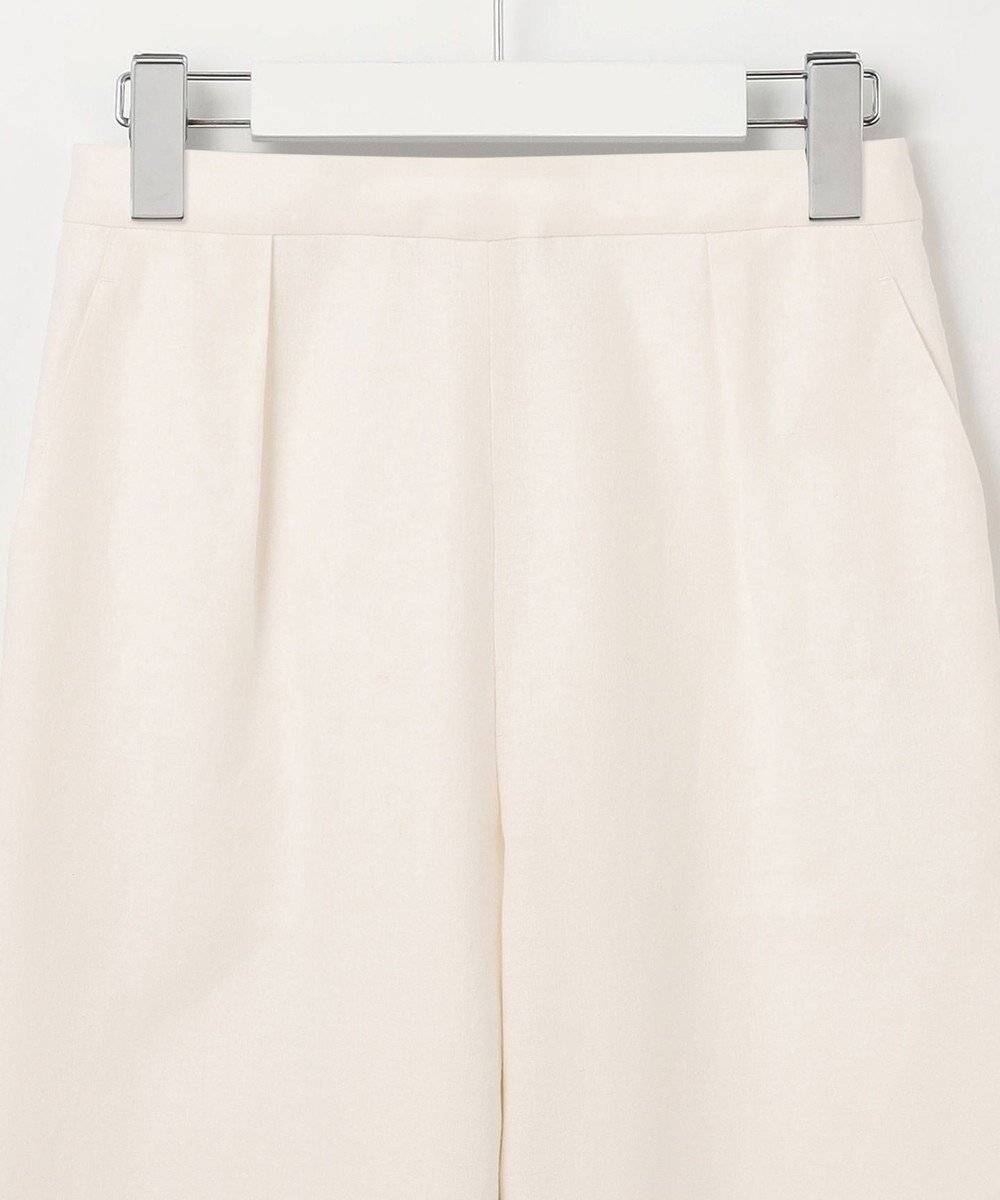 23区 L 【洗える】リネンエンブロイダリー ワイドパンツ 