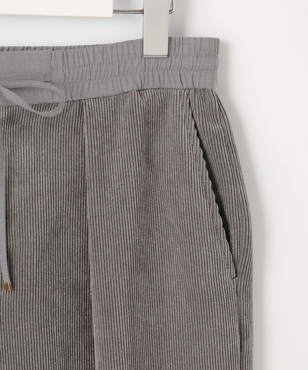 自由区 【洗える】ソフトコーデュロイワイド パンツ 