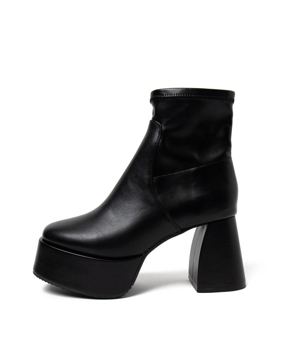 WEGO ストーム付きワイドヒールショートブーツ 