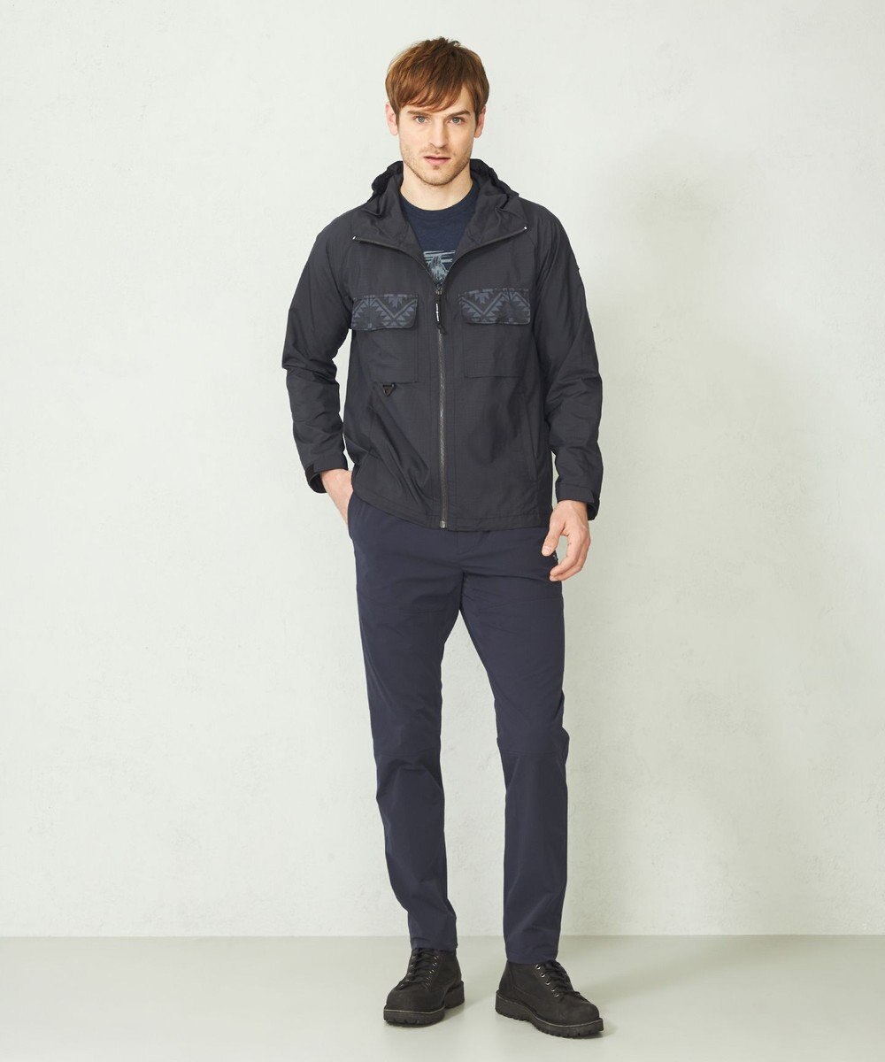 JOSEPH ABBOUD MOUNTAIN 【UNISEX】軽量/撥水 リップワッシャーコンビ マウンテンパーカー 