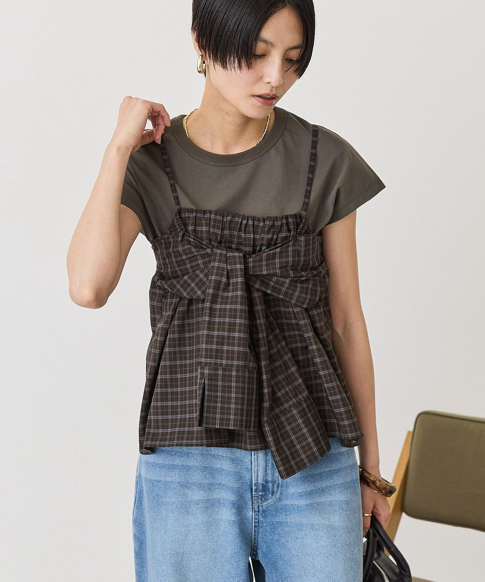 AMERICAN HOLIC 【２点セット】ノースリーブＴシャツ＋ビスチェ 