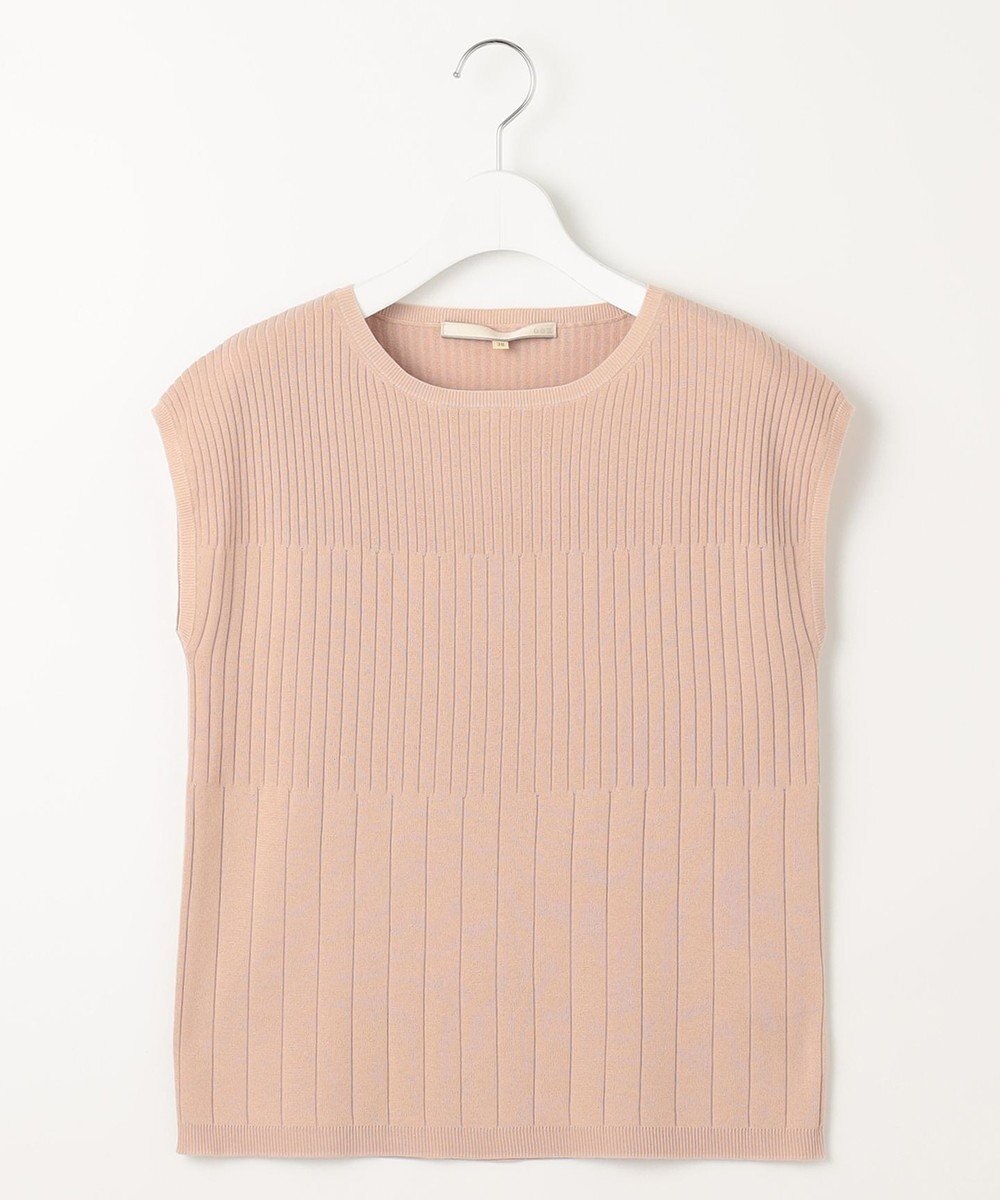 自由区 【XSサイズ～/洗える/セット可】ハイツイストコットンアセテート フレンチスリーブニット 