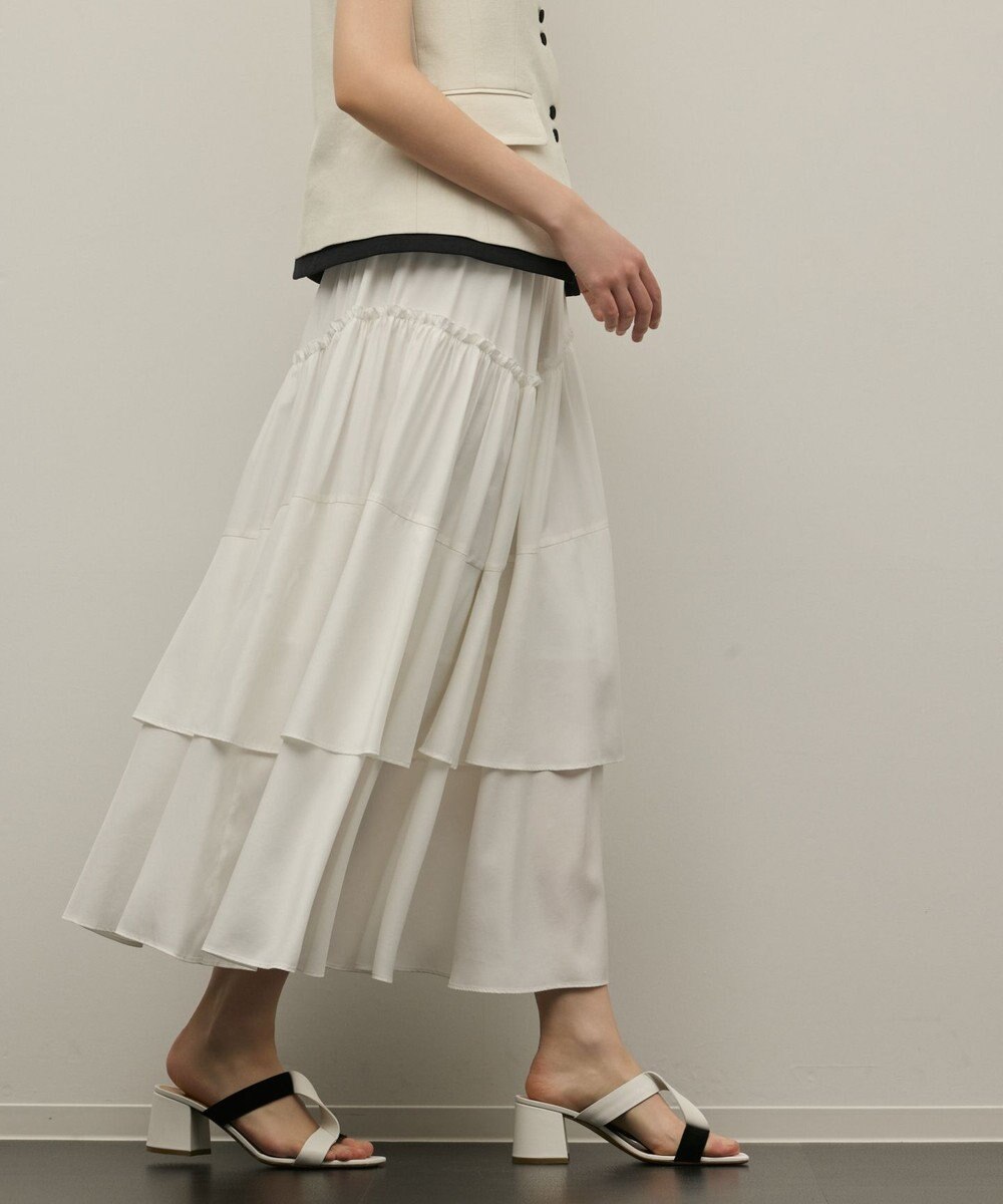 GRACE CONTINENTAL ロングティアードスカート 
