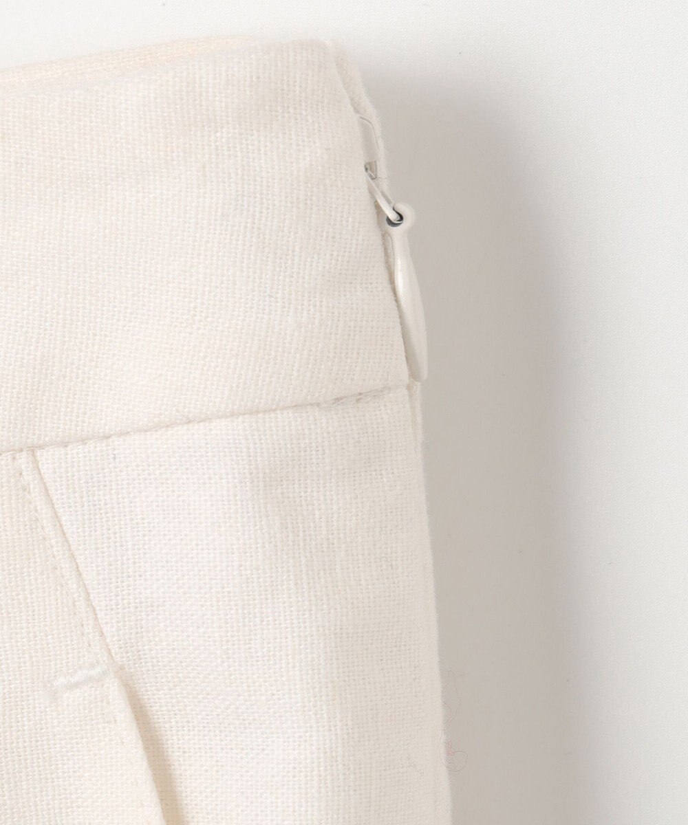 23区 L 【洗える】リネンエンブロイダリー ワイドパンツ 