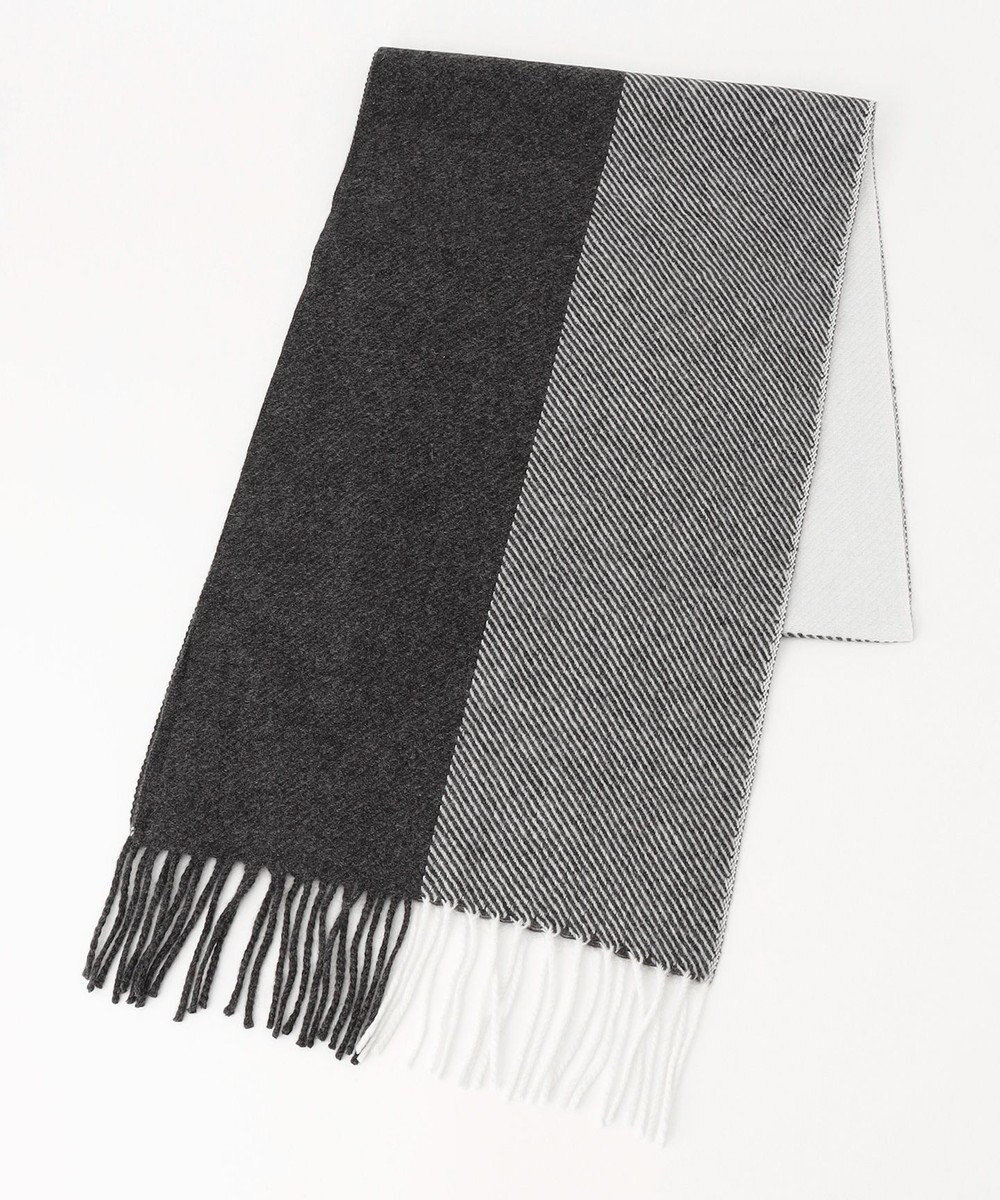 JOSEPH ABBOUD 【ピュアカシミヤ/保温性/軽量】 ヘリンボーン ストール 