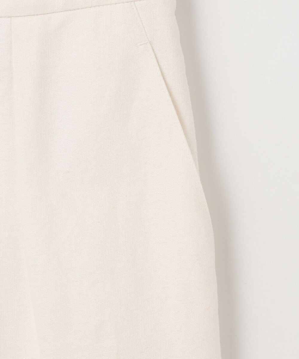 23区 L 【洗える】リネンエンブロイダリー ワイドパンツ 