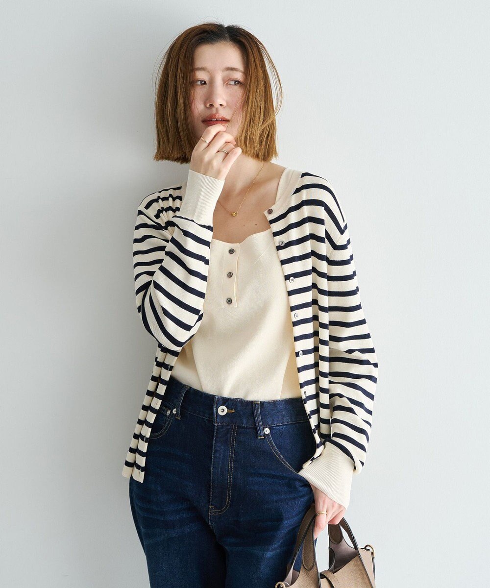 YECCA VECCA [UVカットマシンウォッシャブル]アンサンブルニット 