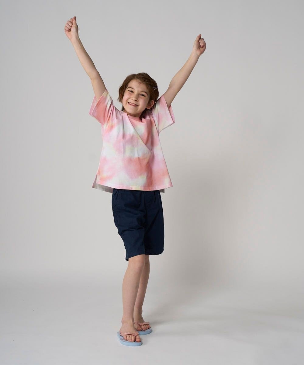 OP／FILA 【RUSTY】ニコちゃん×タイダイ柄半袖Tシャツ 