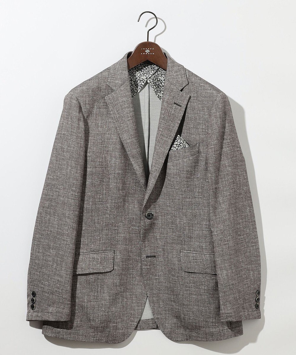 JOSEPH ABBOUD 清涼感【弱撥水/イージーケア/軽量/ストレッチ】クールピケ ジャケット 