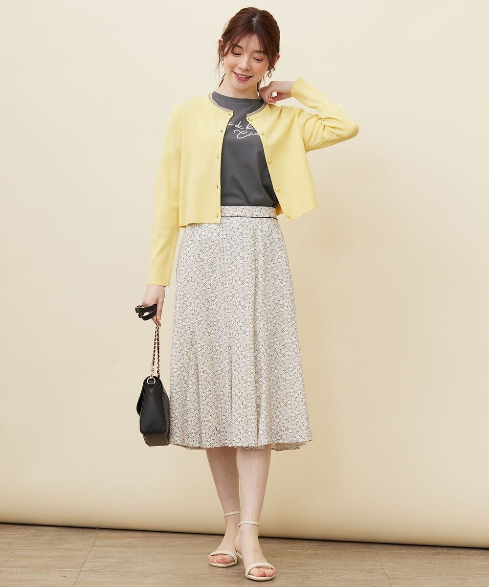 ANY SIS 【洗える】レースネックショートレングス カーディガン 