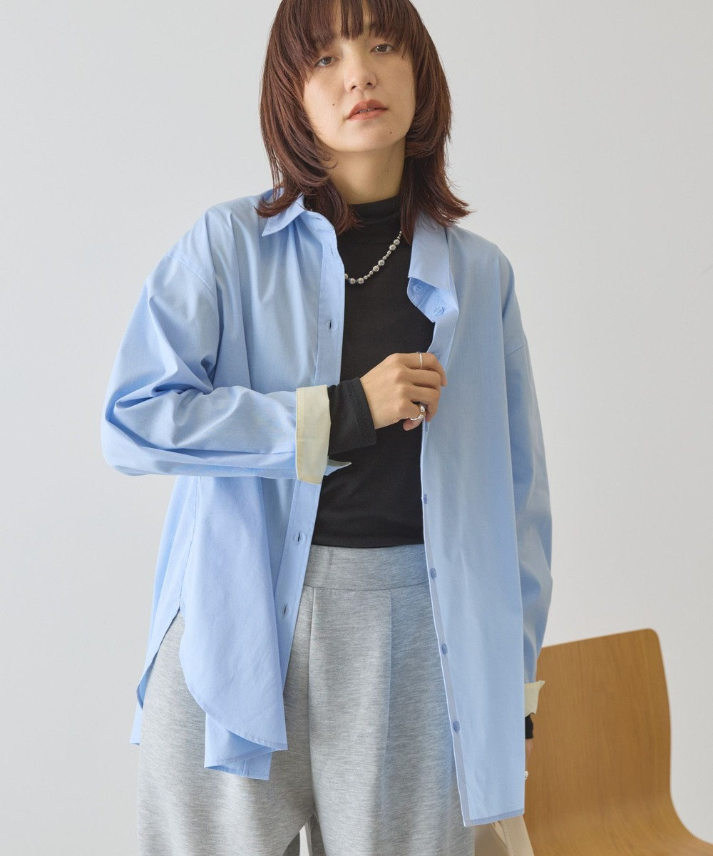 AMERICAN HOLIC 配色レギュラーカラーシャツ 