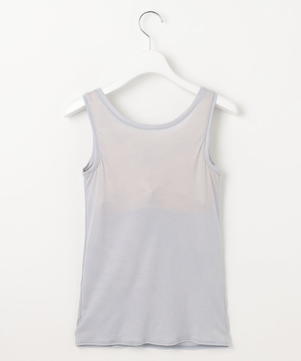 自由区 【ワコールコラボ】【洗える】シアーボーダー ニット 