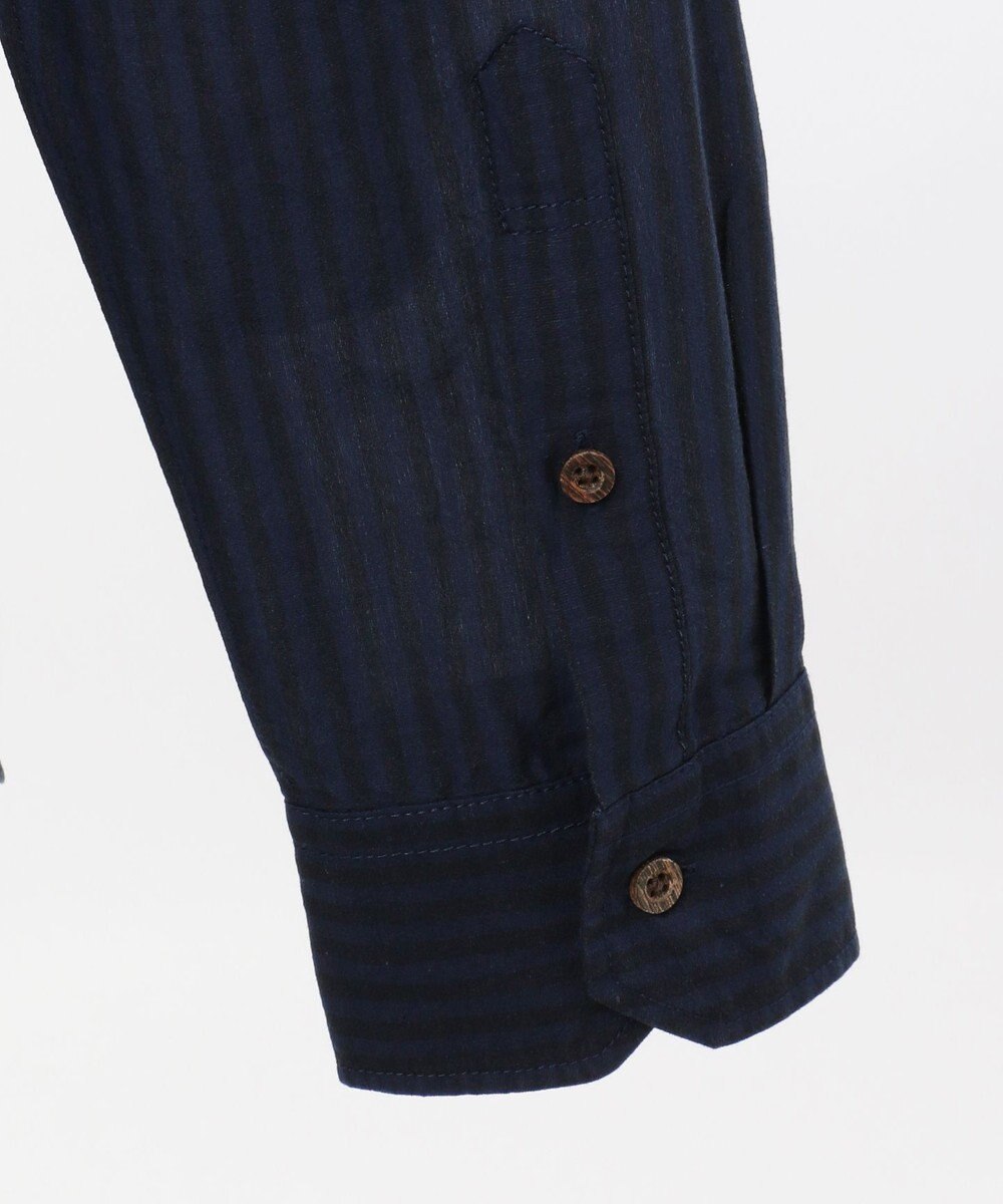 JOSEPH ABBOUD MOUNTAIN 【SPACE】エアリノバンドカラー シャツ 