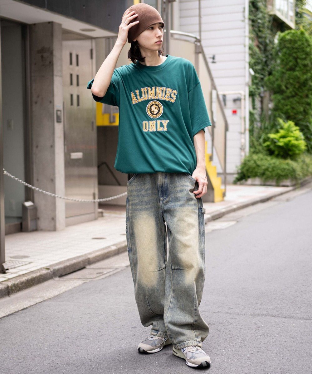 WEGO 【接触冷感/ユニセックス着用ITEM】カレッジロゴグラフィックT（SS） 