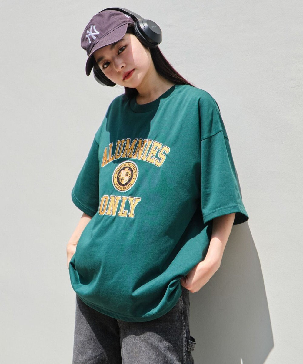 WEGO 【接触冷感/ユニセックス着用ITEM】カレッジロゴグラフィックT（SS） 