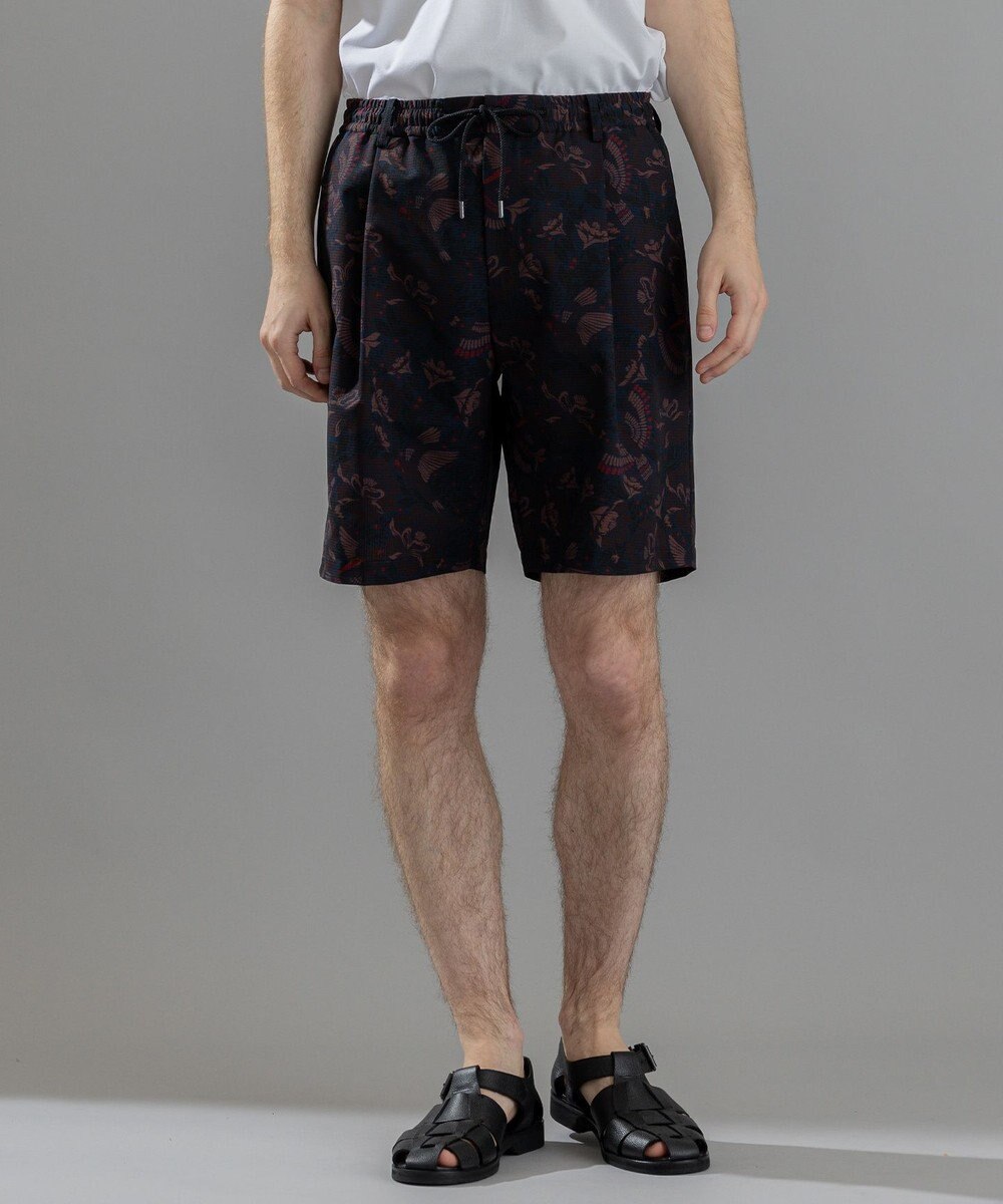 JOSEPH HOMME 新柄【洗える/ストレッチ/シワになりにくい】クールドッツストレッチ メキシカントプリント ショートパンツ/ BERMUDA 