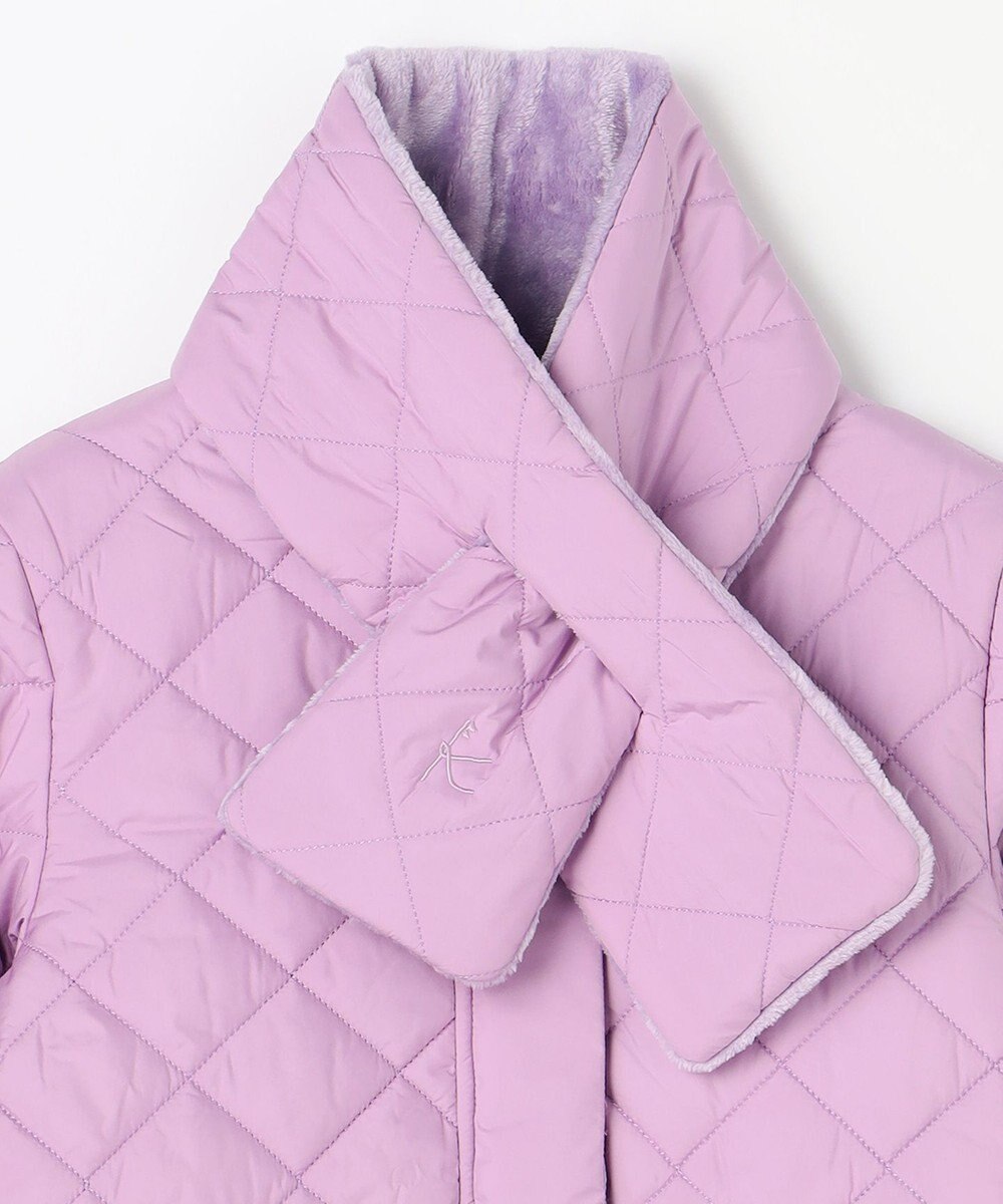 組曲 KIDS 【150-170㎝】マフラー付き中綿キルト アウター 