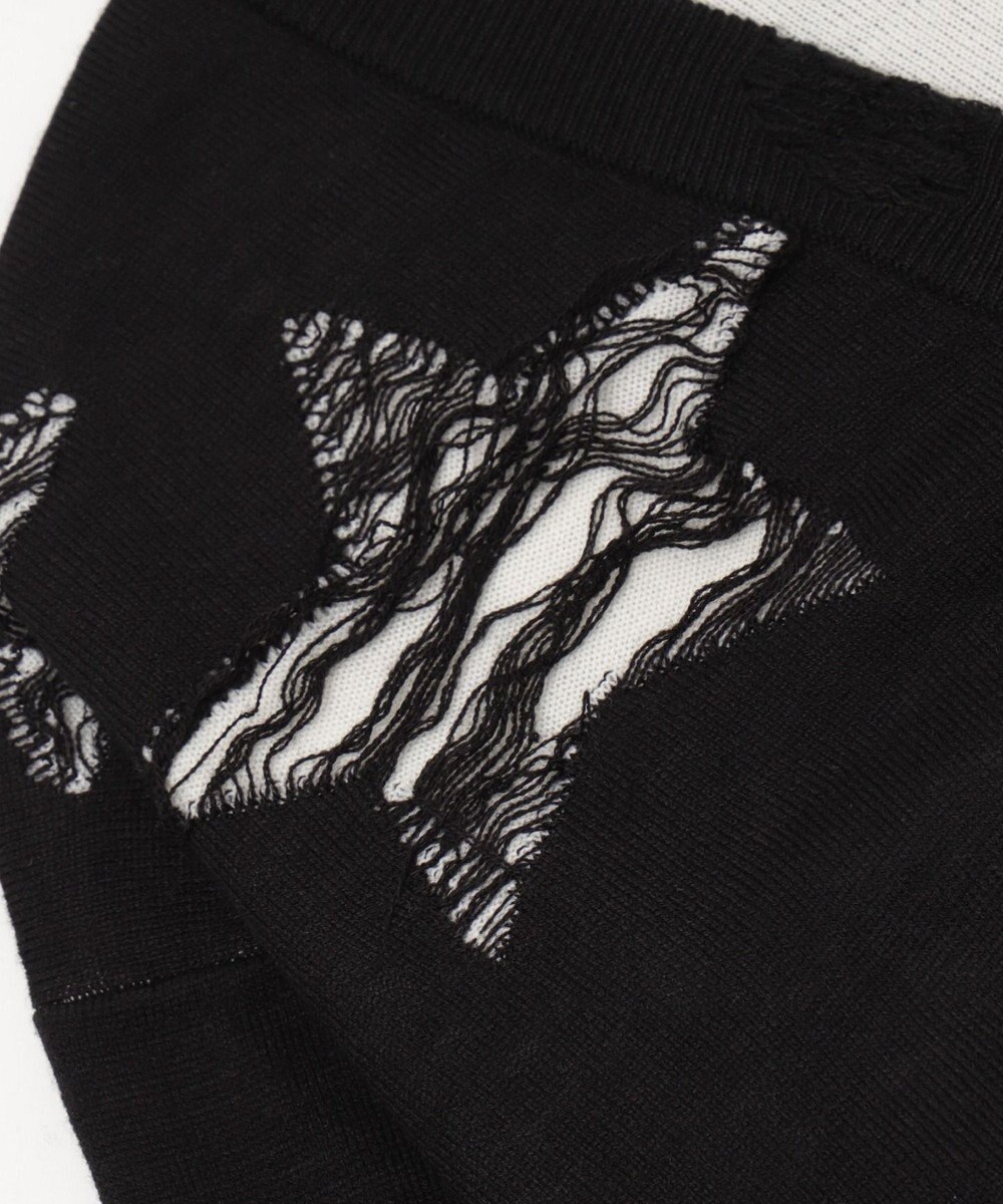 WEGO 【ユニセックス着用ITEM】ダメージジャガードカーディガン 