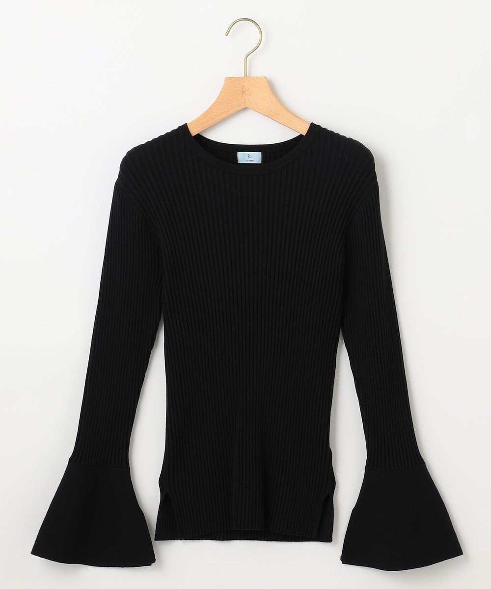 組曲 【WEB限定】ELENAフレアスリーブ リブニット 