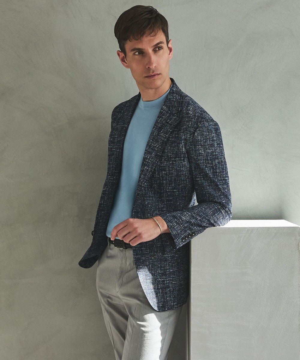 GOTAIRIKU 綿とポリのいいとこどり【洗濯機可】テーラード DRESS BIZ ニットTシャツ 