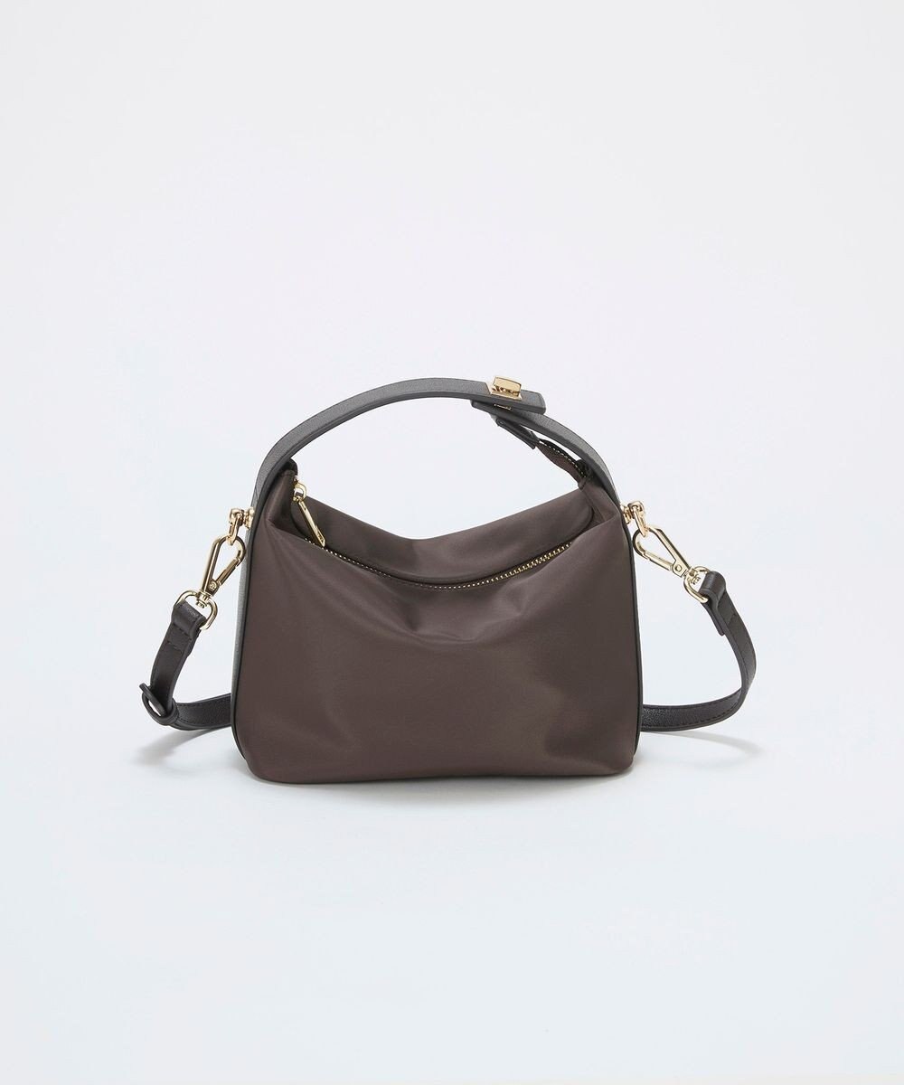 TOPKAPI 【TREASURE TOPKAPI】ナイロン レザーコンビ ハンドルオープン ミニ ショルダーバッグ 