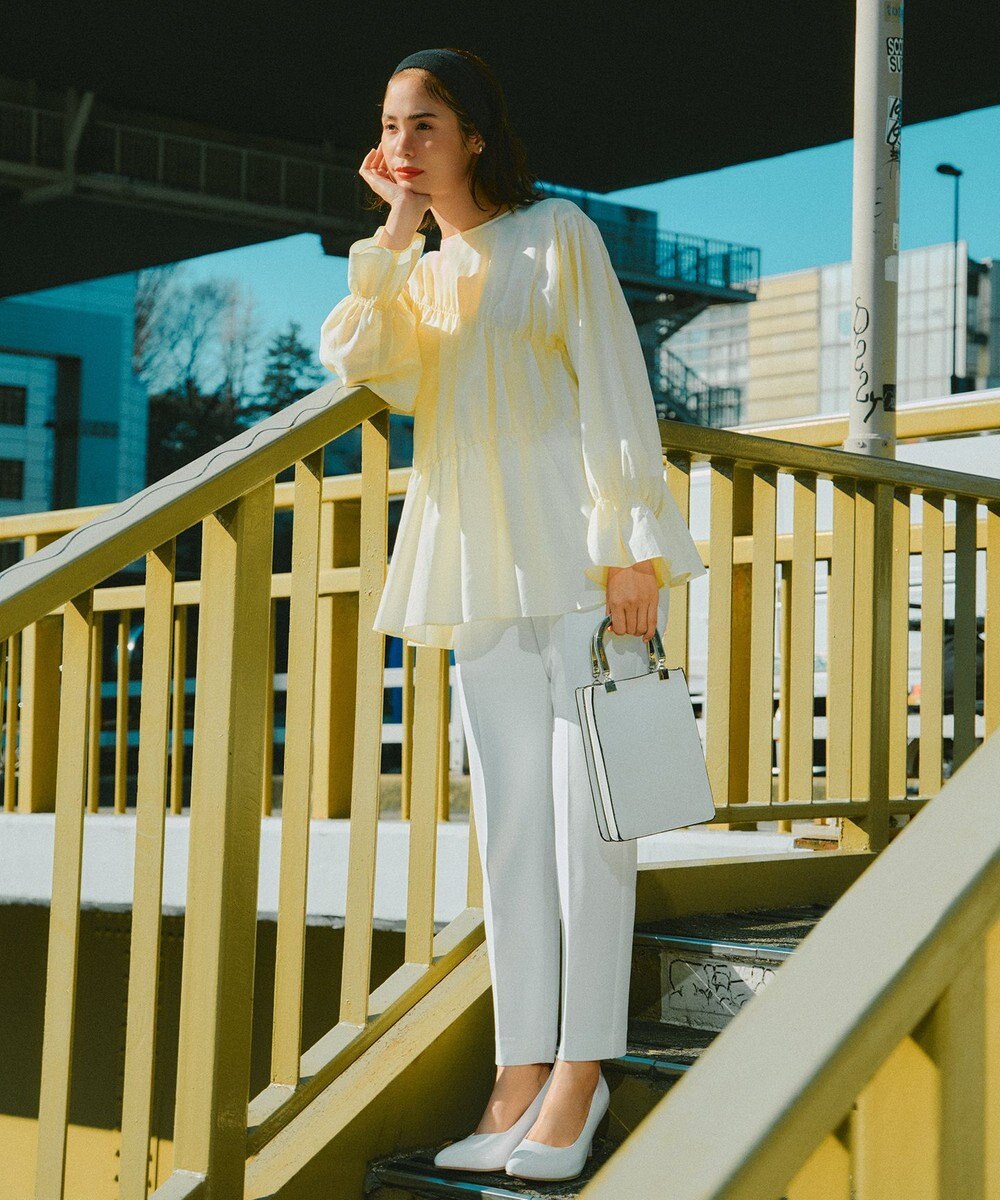 UNFILO 【WEB限定】BEAUTY MOVE センタープレス テーパードパンツ 