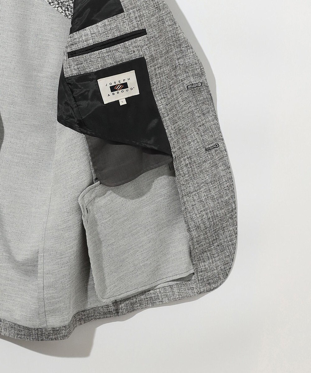 JOSEPH ABBOUD 清涼感【弱撥水/イージーケア/軽量/ストレッチ】クールピケ ジャケット 