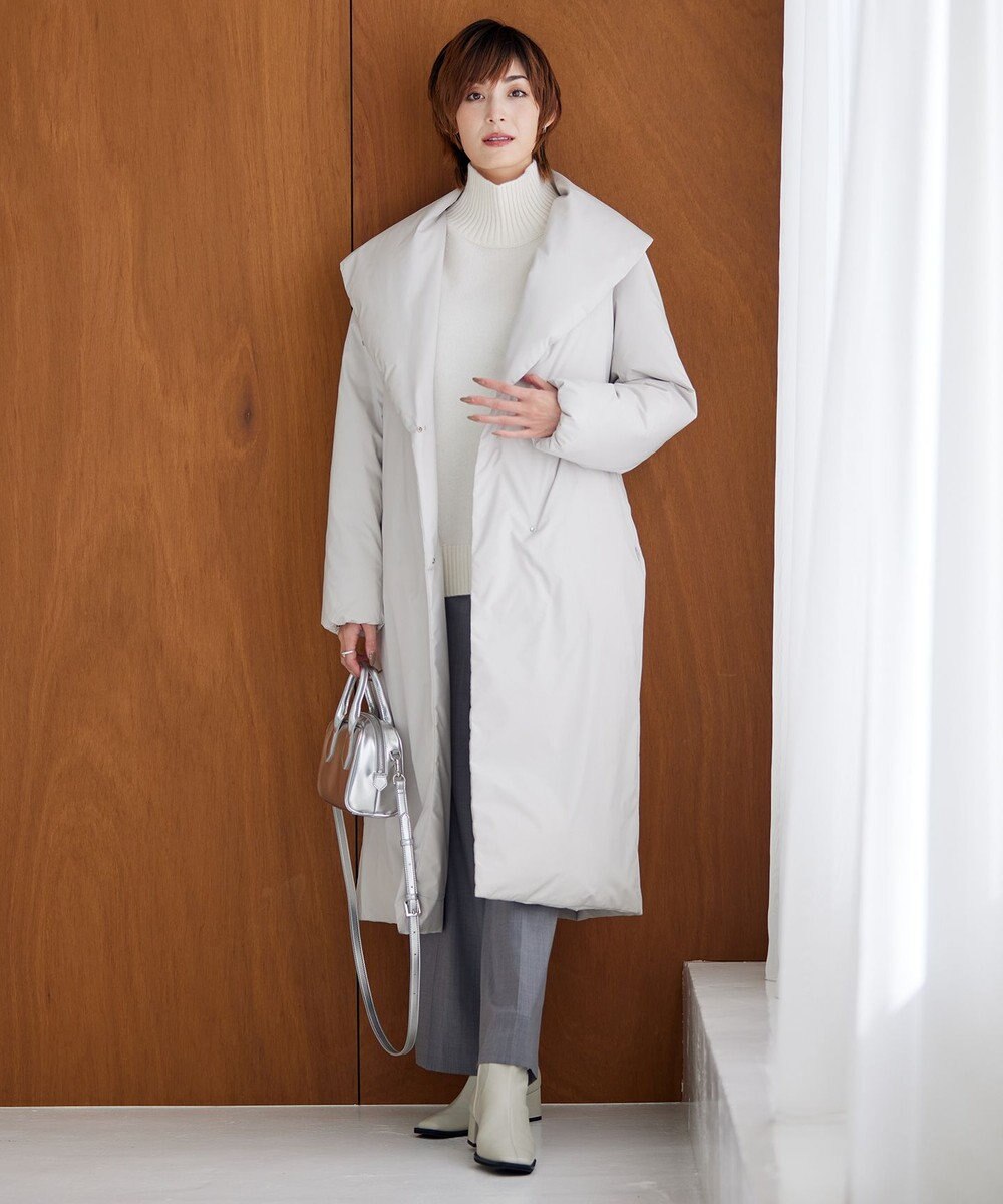 ICB L ADSダウン ショールカラーコート 