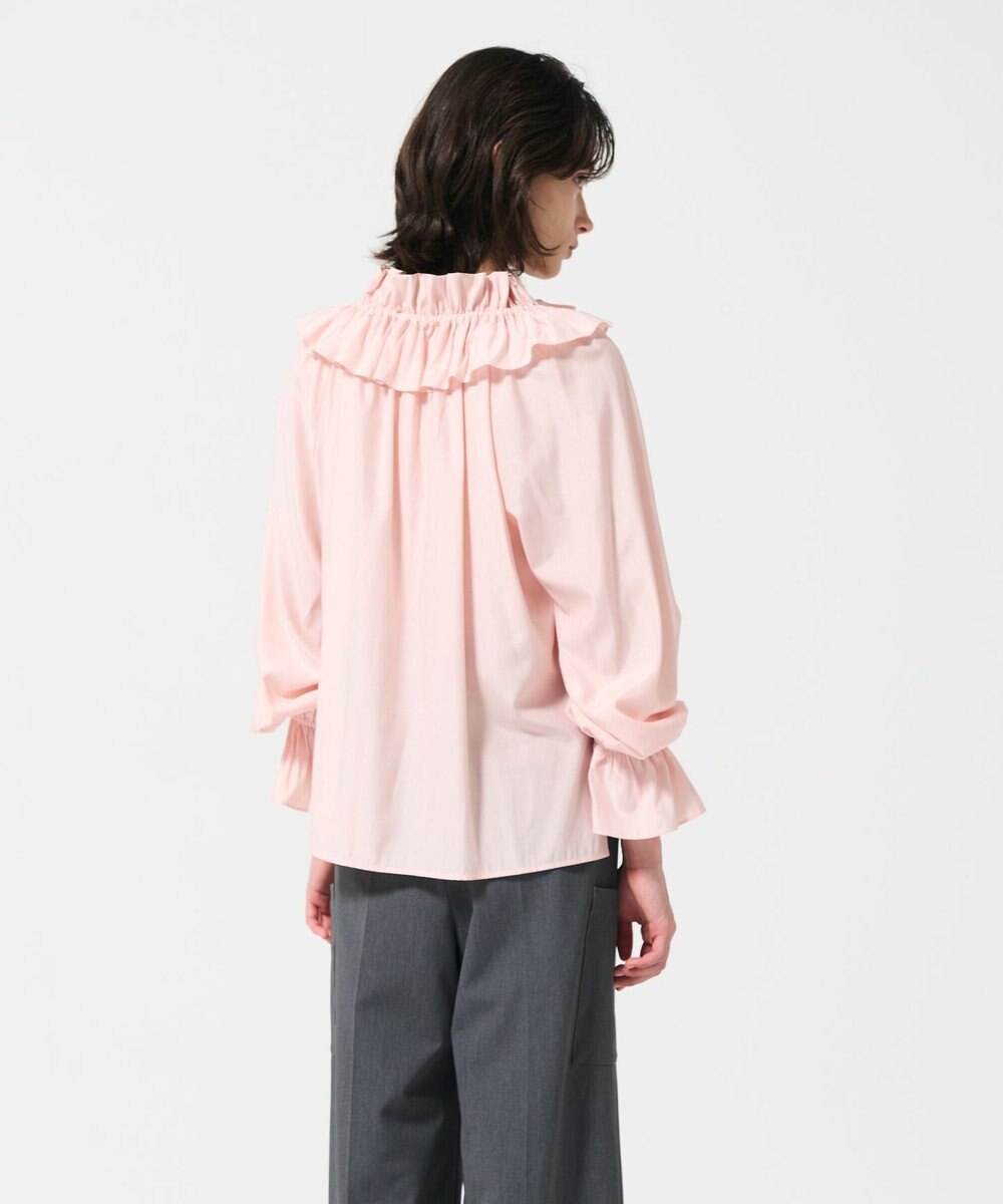 GRACE CONTINENTAL フリルカラーシアーカフタンブラウス 