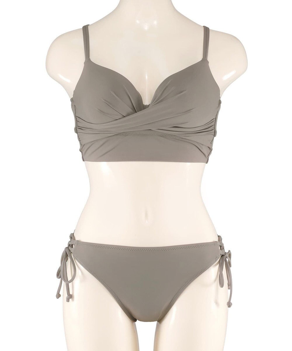 San-ai Resort（三愛水着楽園） 【WEB限定商品】【UPF50＋】ワコール共同開発ノンワイヤーなのにぷっくり美胸を作る【ダブルアップ】　ノンワイヤービスチェビキニ M1 M2 L1　　【San-ai Resort（サンアイリゾート）】 