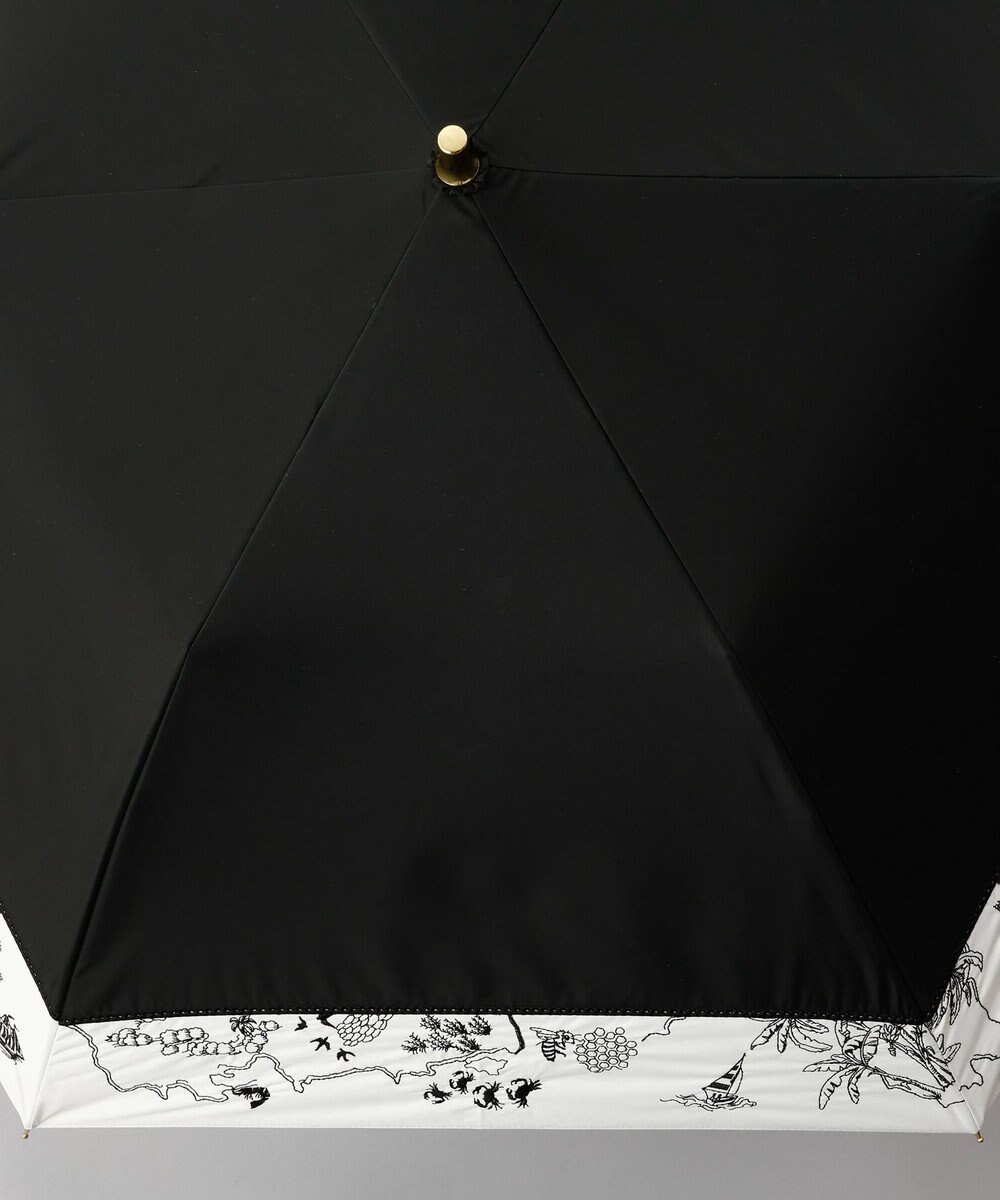 AURORA Beaurance （ビューランス） 切継ぎ刺繍晴雨兼用パラソル（2段折り畳み・トップフラット） 