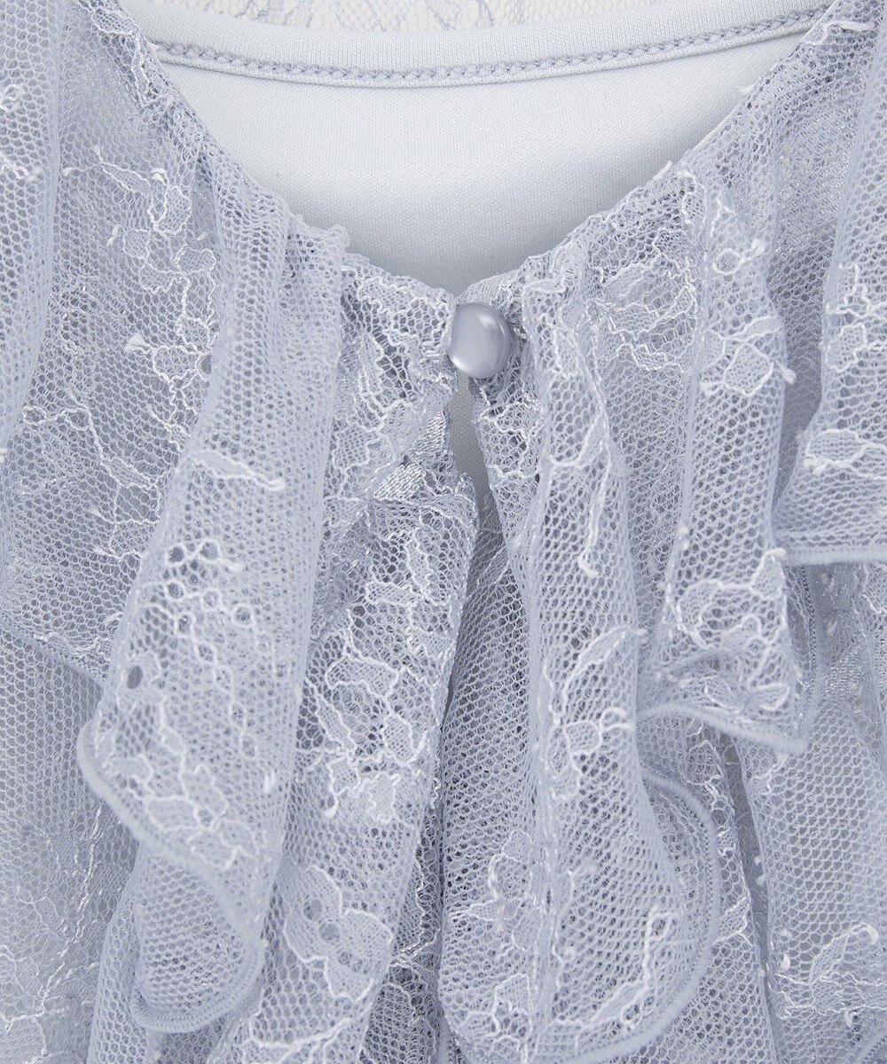 earth music&ecology ＳＥＴ２点ラッフルレースブラウス＋キャミソール 