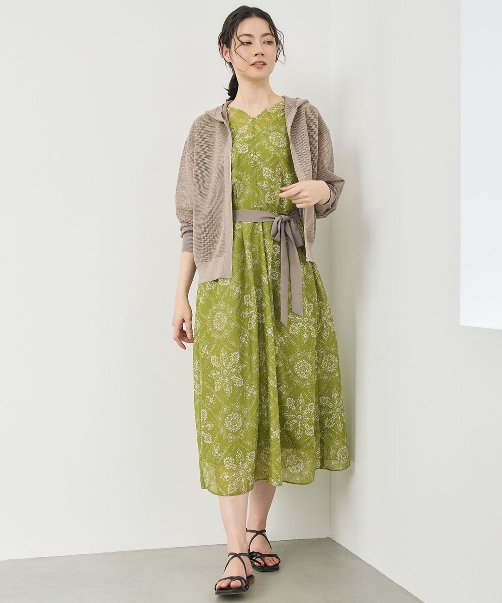 自由区 S 【カタログ掲載】ロータスタイルプリント ワンピース 