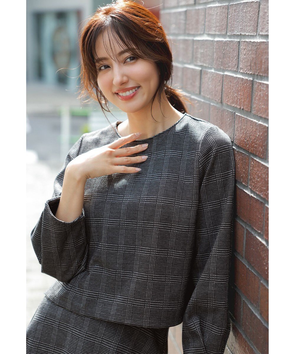 ANY SIS 【WEB・一部店舗限定】カットジャカード襟付き2WAY セットアップ 