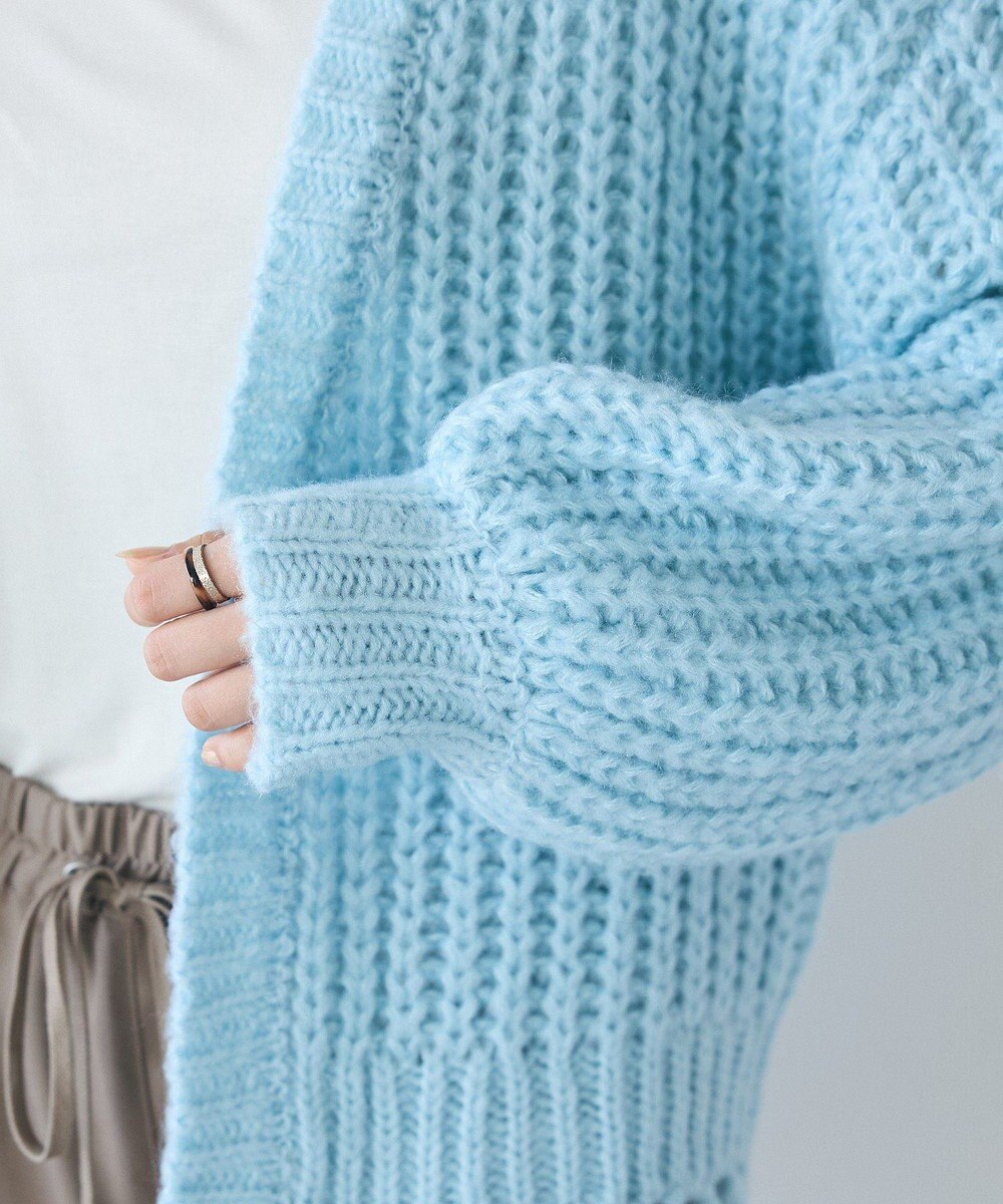 CRAFT STANDARD BOUTIQUE 洗える/フリンジニットカーディガン 