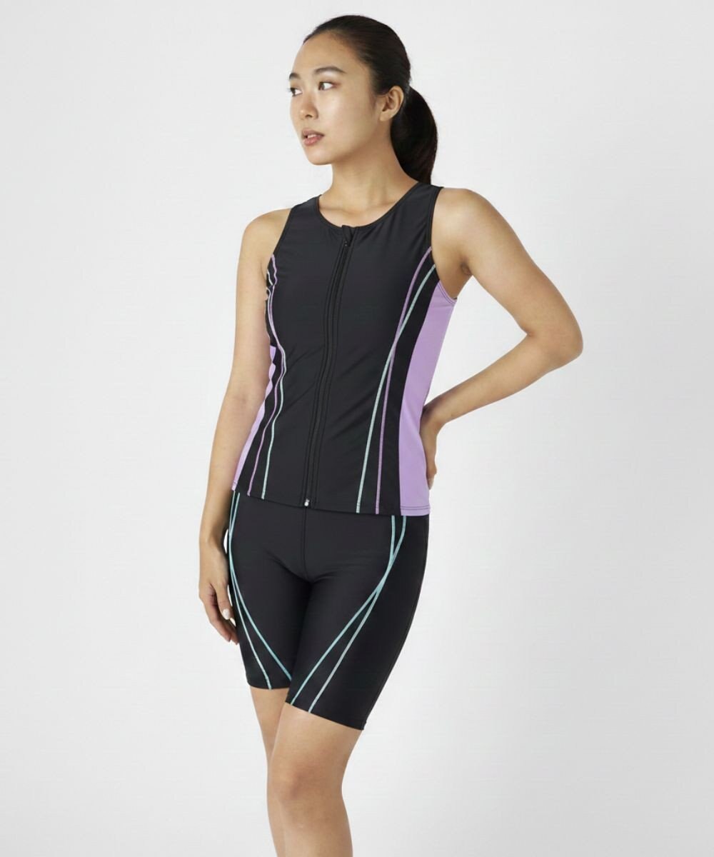 OP／FILA タンキニフルジップフィットネス水着 